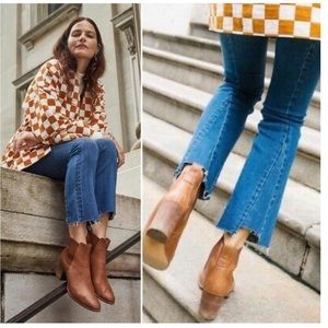 New Madewell Cali Demi-boot cut jeans in kemper wash back seams edition tall